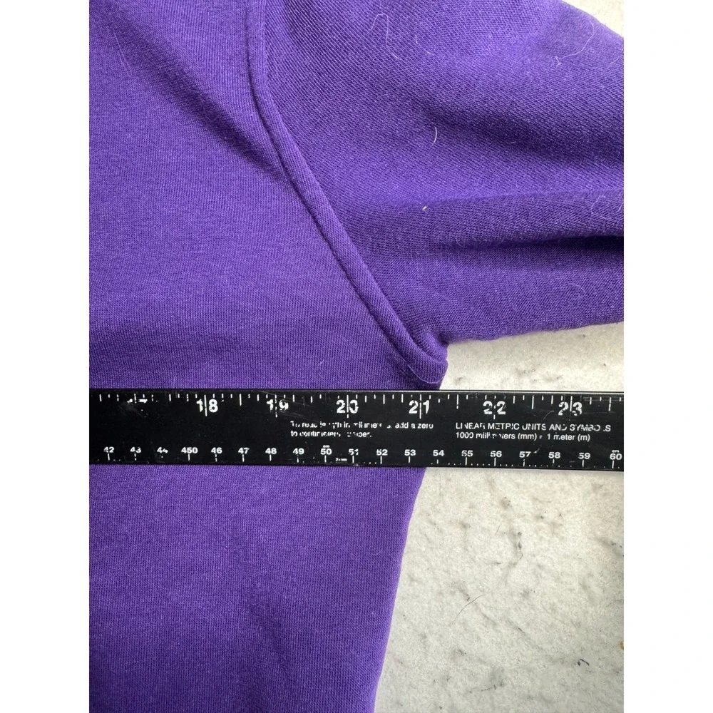 NBA Phoenix Suns Crewneck Sweatshirt Purple Orange Embroidered Logo Mens Small